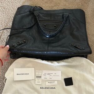 Balenciaga Black Leather Tote NEW from Barney’s w Tags and dust bag